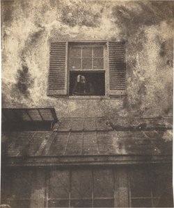 Auguste Vacquerie ikkunan ääressä, Marine Terrace, noin 1853 (kuva). tekijältä Auguste Vacquerie