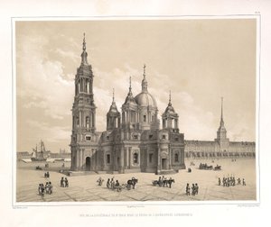 Näkymä Pyhän Iisakin katedraalista Katariina II:n aikaan Alkaen: Pyhän Iisakin katedraalin rakentaminen, 1845