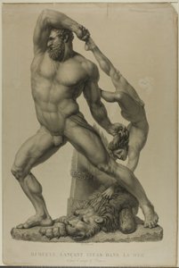 Hercules heittää lichas mereen tekijältä Auguste de Valmont