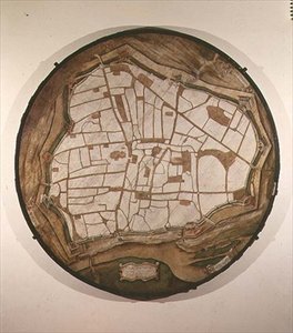Wienin pyöreä kartta, 1547-49 tekijältä Augustin Hirschvogel