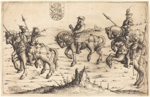 Herbersteinin matka Tanskaan, 1546. tekijältä Augustin Hirschvogel