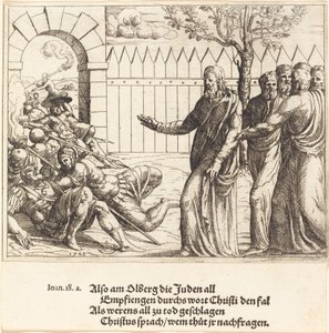 Jeesus tunnistaa itsensä ennen pidätystä, 1548. tekijältä Augustin Hirschvogel