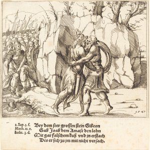 Joab traeix a Abner, 1547. finlandès tekijältä Augustin Hirschvogel