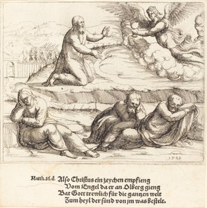 Agony in the Garden, 1548. tekijältä Augustin Hirschvogel