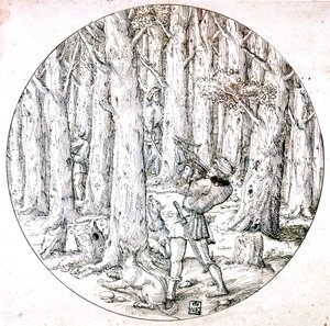 The Chase, c1513-1553 tekijältä Augustin Hirschvogel