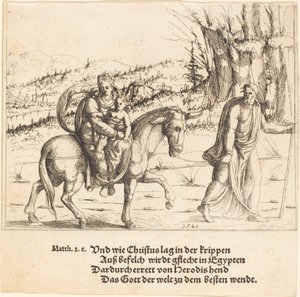 Lento Egyptiin, 1548. tekijältä Augustin Hirschvogel