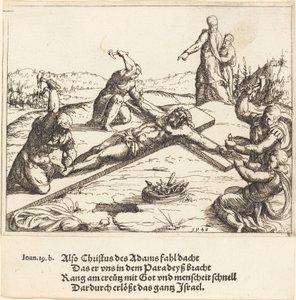 Ristiin naulaaminen, 1548. tekijältä Augustin Hirschvogel