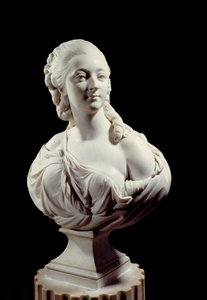 Barryn kreivitär (tai Madame) (1743-1793) Jeanne Becun rintakuva. Augustin Pajoun (1730-1809) veistos