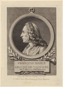 François Marie Arouet de Voltairen muotokuva