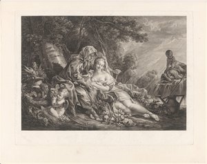 Vertumnus ja Pomona puistomaisemassa