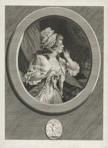 Ole ainakin huomaamaton ja voit luottaa minuun, 1789. tekijältä Augustin de Saint Aubin