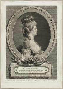 Louise Émilie, paronitar *** Ranska tekijältä Augustin de Saint Aubin