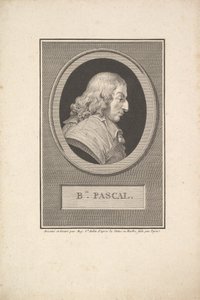 Blaise Pascalin muotokuva, 1802. tekijältä Augustin de Saint Aubin