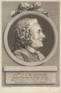 Esprit-Joseph-Antoine Blanchardin muotokuva, 1767. tekijältä Augustin de Saint Aubin