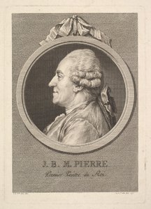 Jean-Baptiste-Marie Pierren muotokuva, 1775. tekijältä Augustin de Saint Aubin