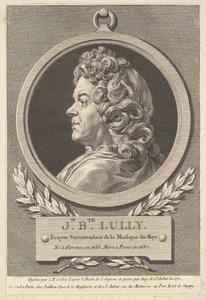 Muotokuva Jean-Baptiste Lullystä, 1770. tekijältä Augustin de Saint Aubin