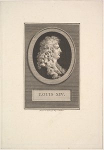 Ludvig XIV:n muotokuva, 1779. tekijältä Augustin de Saint Aubin