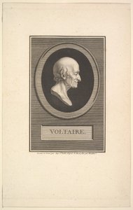 Voltairen muotokuva, 1801. tekijältä Augustin de Saint Aubin
