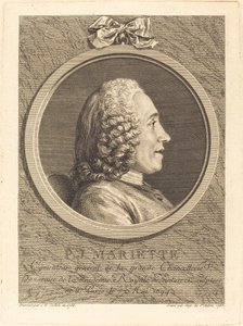 Pierre-Jean Mariette tekijältä Augustin de Saint Aubin after Charles Nicolas Cochin II
