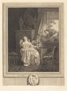 Espanjan rakkaus tekijältä Augustin de Saint Aubin and Noël Pruneau after Jean Baptiste Le Prince