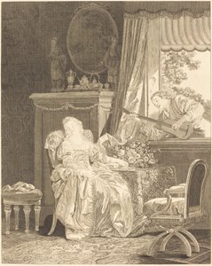 Espanjan rakkaus tekijältä Augustin de Saint Aubin and Noël Pruneau after Jean Baptiste Le Prince