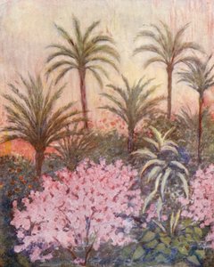 Palmupuutarha Murciassa (värilitro) tekijältä Augustine Fitzgerald