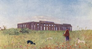 Paestumin basilika (värilitro) tekijältä Augustine Fitzgerald