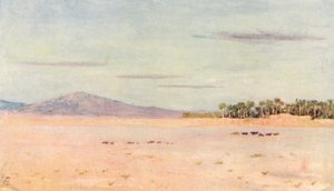 Aavikko lähellä Biskraa (värilitro) tekijältä Augustine Fitzgerald