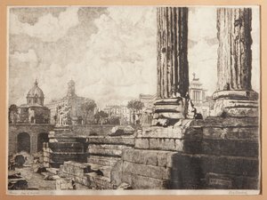 Rooma, Augustuksen foorumi (etsaus paperille)