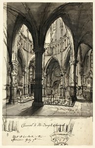 Kanslia temppelikirkolle tekijältä Augustus Charles Pugin