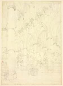 North Aisle, Westminster Abbey tekijältä Augustus Charles Pugin