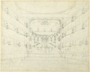 Oratorion opinnäytetyö - Covent Garden Theater, Lontoon mikrokosmoksesta tekijältä Augustus Charles Pugin