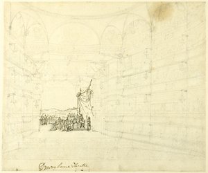 Drurylane-teatterin tutkimus, Lontoosta Mikrokosmos Lontoosta. tekijältä Augustus Charles Pugin