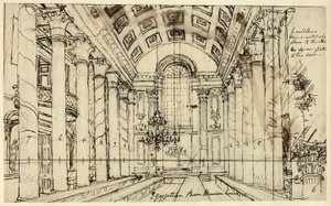 Opinto Egyptian Hall Mansion Houselle, Microcosm of London tekijältä Augustus Charles Pugin