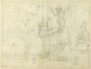 Tutkimus Guild Hallille, Microcosm of London tekijältä Augustus Charles Pugin