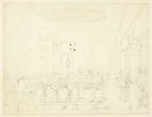 Study for Society for the Encouragement of Agriculture, Microcosm of London tekijältä Augustus Charles Pugin
