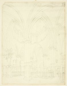 Opiskelu Temple Churchille, Microcosm of London tekijältä Augustus Charles Pugin