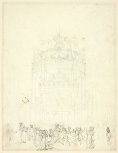 Tutkimus Vauxhall Gardenia varten tekijältä Augustus Charles Pugin