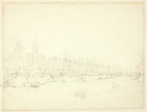 Tutkimus West India Docksille, Microcosm of London tekijältä Augustus Charles Pugin
