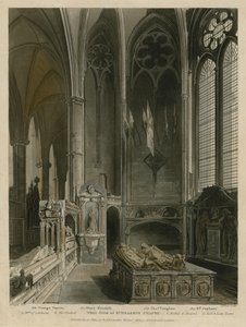 St Erasmus Chapelin länsipuoli, Westminster Abbey, Lontoo tekijältä Augustus Charles Pugin