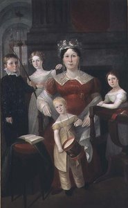 Rouva John Piperin ja perheen muotokuva, n. 1826