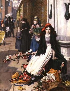Lontoon kadun kulmassa tekijältä Augustus Edward Mulready