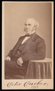 Peter Parkerin muotokuva 1804-1888, 1869. tekijältä Augustus Marshall
