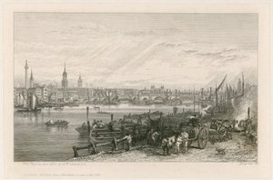 New London Bridgen rakentaminen, 1826 tekijältä Augustus Wall Callcott