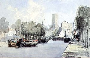 Dordrecht (piirustus) tekijältä Augustus Wall Callcott