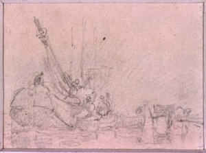 Sävellystutkimukset (piirustus) tekijältä Augustus Wall Callcott