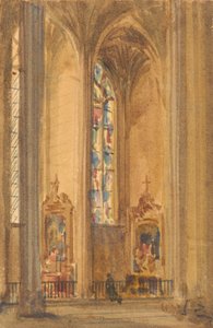 Goottilaisen kirkon sisustus tekijältä Augustus Welby Northmore Pugin