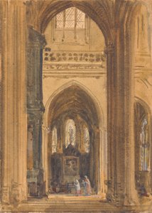 Goottilaisen kirkon sisustus tekijältä Augustus Welby Northmore Pugin