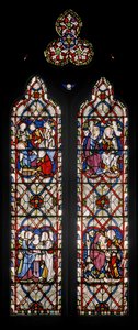 Lady Chapel Window with Scenes from the Life of the Virgin, 1851 (lasimaalauksia) tekijältä Augustus Welby Northmore Pugin