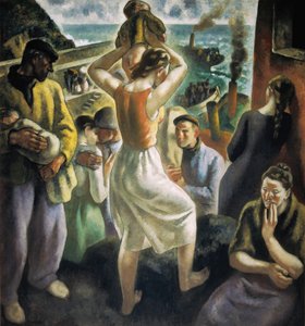 Espanjan sisällissota: "The Exodus" (maalaus) tekijältä Aurelio Arteta Errasti